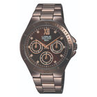 Reloj De Puslo Lorus Rp665cx9 Para Mujer Color Café