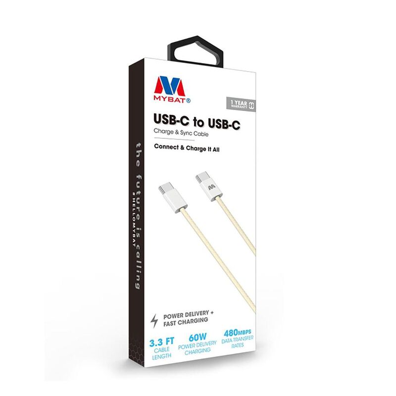 Cable Datos MYBAT USB-C a USB-C 1m 60W Universa... image number null