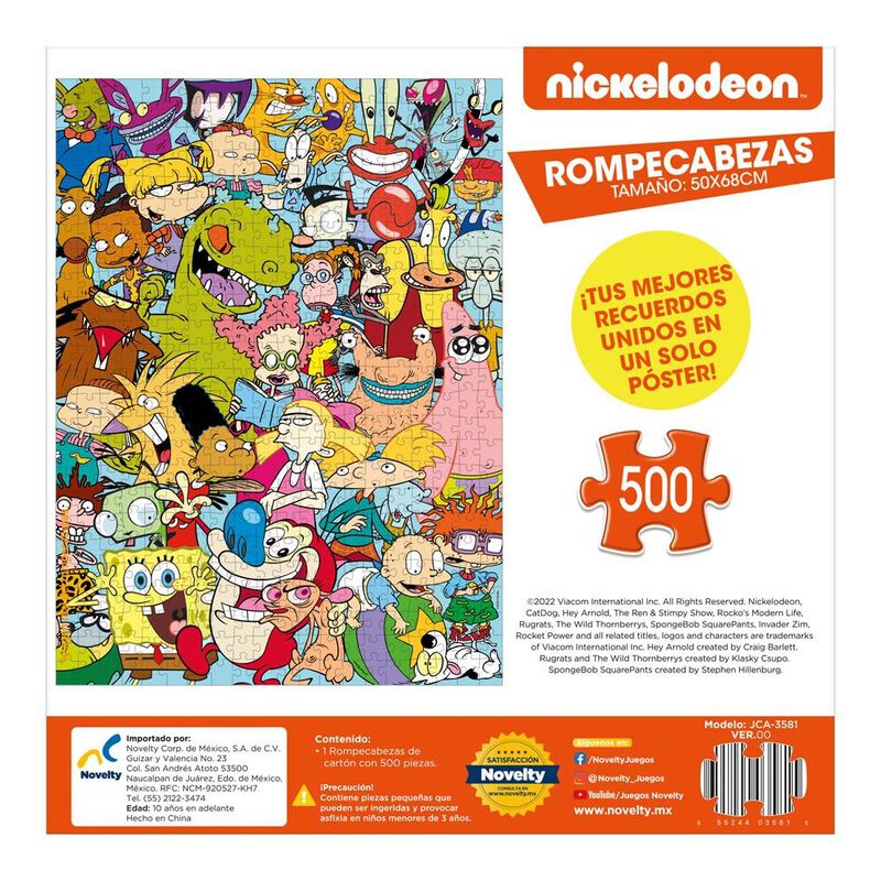 Rompecabezas Nickelodeon 500 piezas coleccionab... image number null