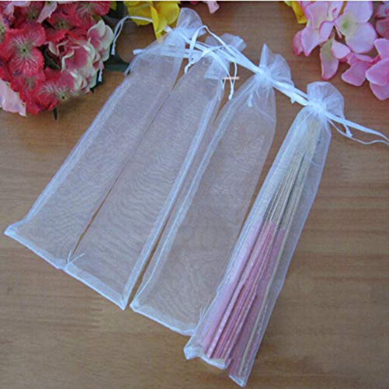 Bolsas Plegables De Organza Para Abanicos, 50 U... image number null