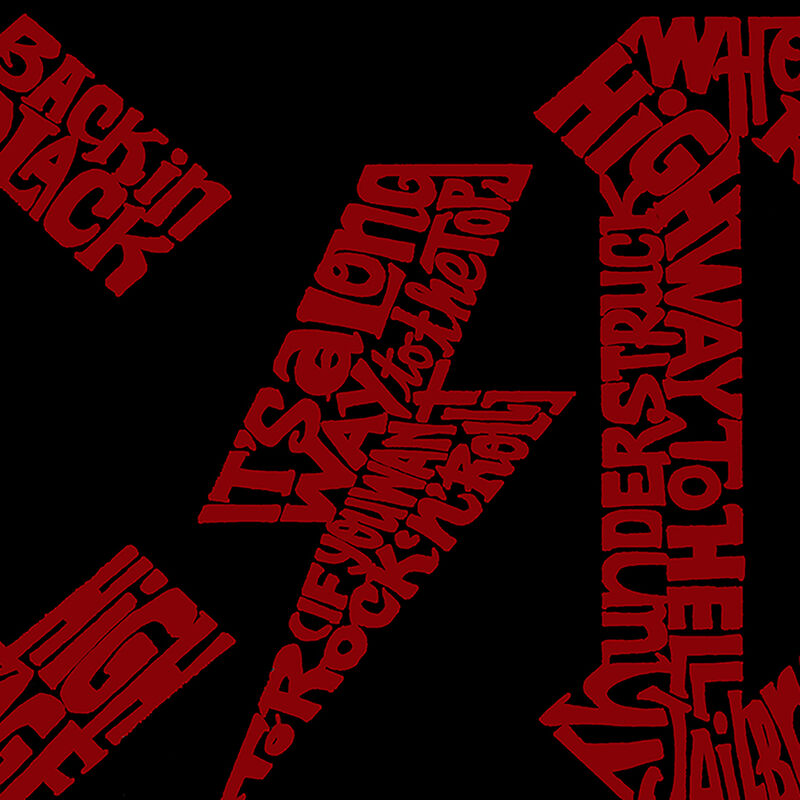 Camiseta Word Art Para Ni&ntilde;o - AC/DC - Negro image number null