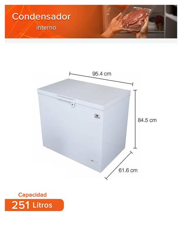 White Westinghouse Congelador 9 Pies  251 Litro... image number null