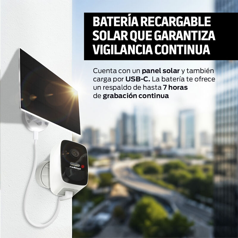 Cámara de Seguridad Exterior con Panel Solar y ... image number null