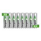 8 Pilas Baterías Recargables Energizer tamaño AA