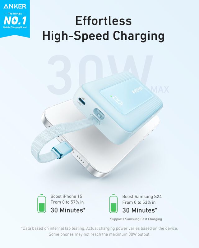 Power Bank Anker Zolo De 10 000 Mah Y 30 W Con ... image number null