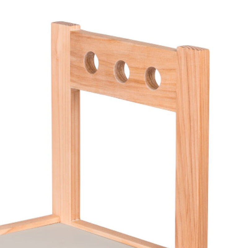 Silla Nórdica de Madera para Niños Pequeños y N... image number null