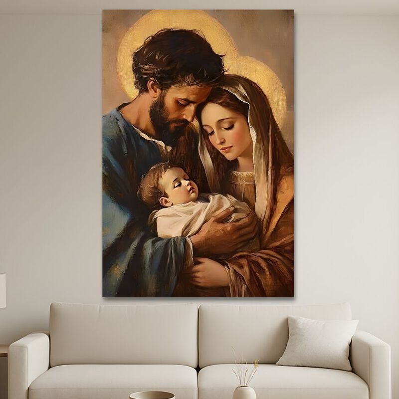 Cuadro Decorativo Religioso 90x122cm Sagrada Fa... image number null