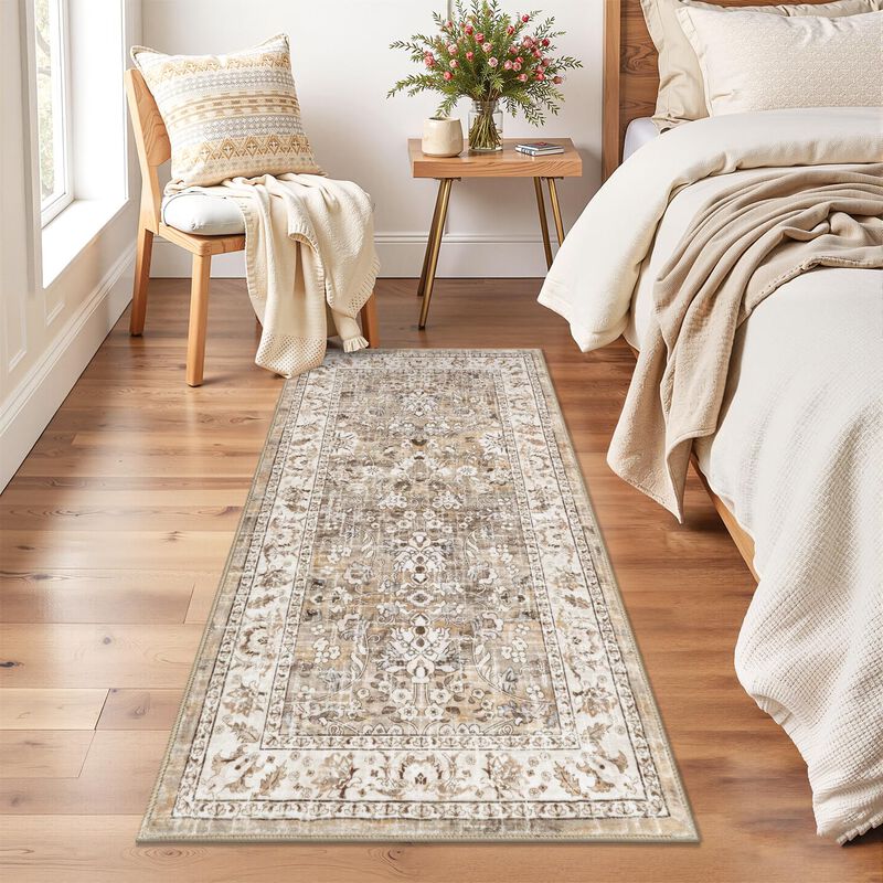Alfombra Lokhom 61 cm &times; 183 cm Lavable Boho Flo... image number null