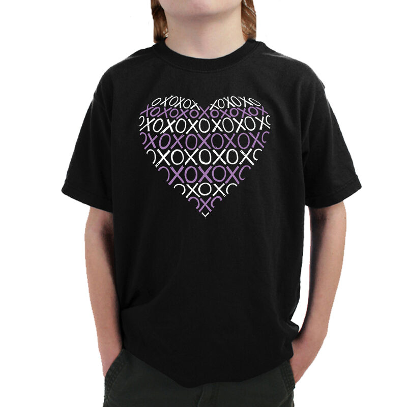 Camiseta Word Art para ni&ntilde;o - Coraz&oacute;n XOXO - Ne... image number null