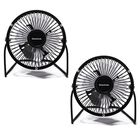 COMBO 2 VENTILADOR PORT&Aacute;TIL ESCRITORIO 4 PUL 10CM USB