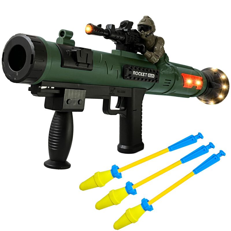 Lanzacohetes De Juguete, Pistola De Cohetes Con... image number null