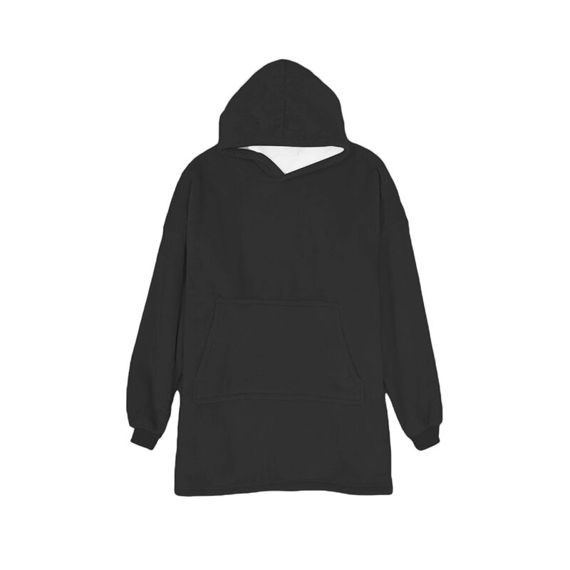 Sudadera Cobija Negra con Capucha y Mangas Blue... image number null