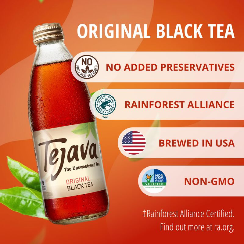T&eacute; Negro Helado Sin Az&uacute;car Tejava 360 ml X12 image number null
