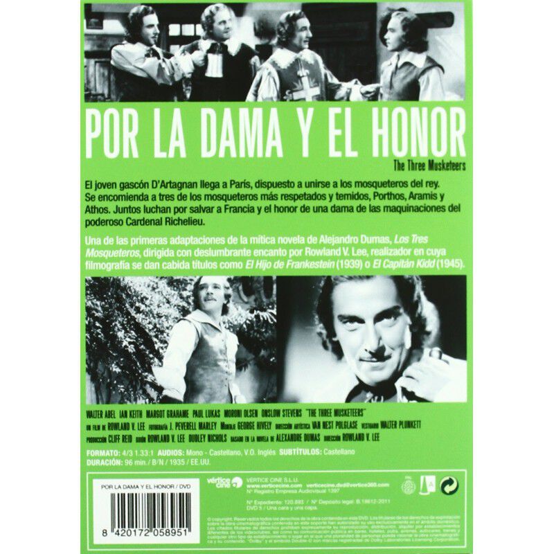 Por La Dama Y El Honor [dvd] (1935) Los Tres Mo... image number null