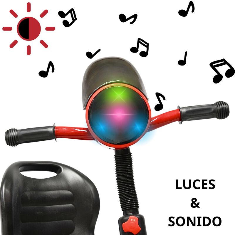 Triciclo para Niños Torreta con Luz y Sonido Ru... image number null
