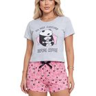 Pijama De Mujer De Dos Piezas Pij-051-3 Malabis Dise&ntilde;o 9 Set Playera Y Short