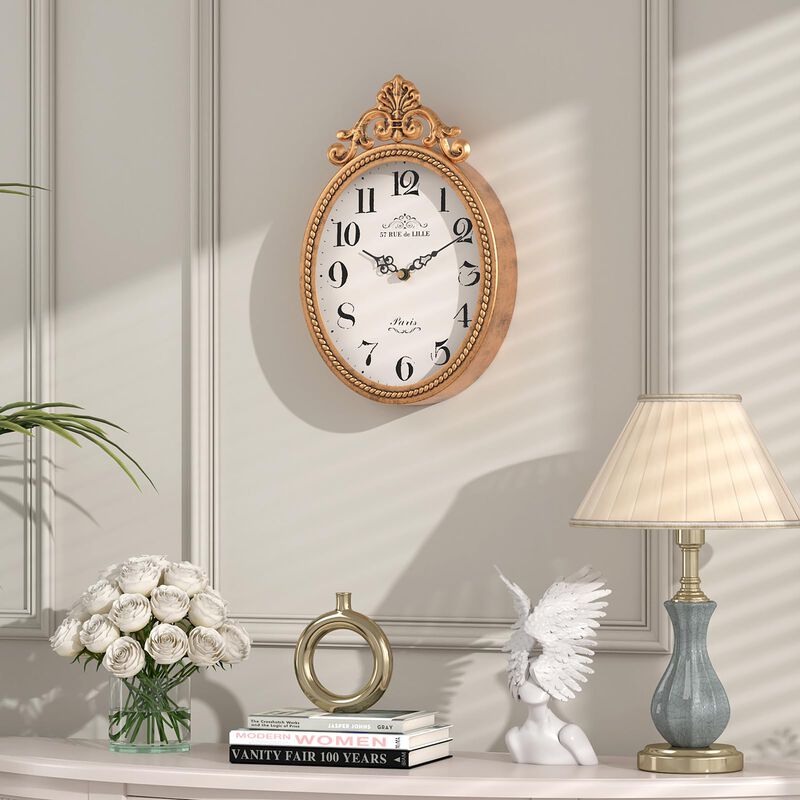 Reloj De Pared Abdurey, Peque&ntilde;o, Franc&eacute;s, Retro... image number null