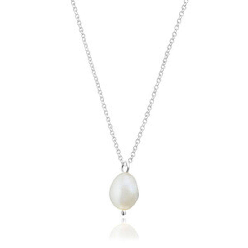 Dije Perla Blanca con Cadena De Plata image number null