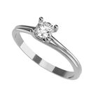 Anillo de Compromiso de 14K con Diamante de Laboratorio 0.20 CT F VS1 Talla 10 ORO BLANCO 14K &ndash; / M462-20-14W-LG-10