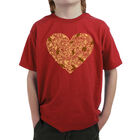 Camiseta Word Art Para Ni&ntilde;o - Vibras de Oto&ntilde;o - Rojo