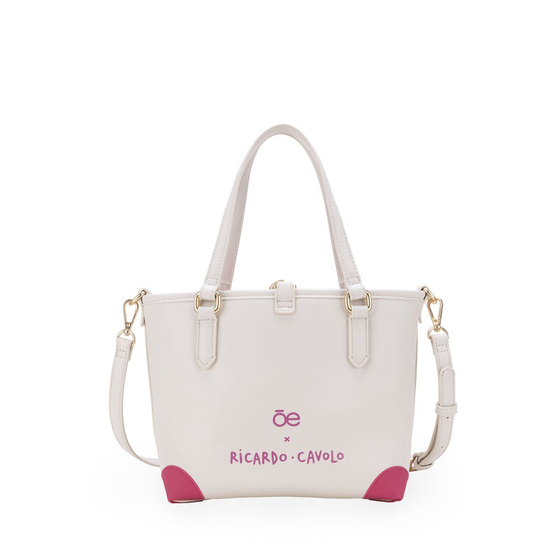Bolsa Por Ricardo Cavolo Tote Chica Color Blanc... image number null