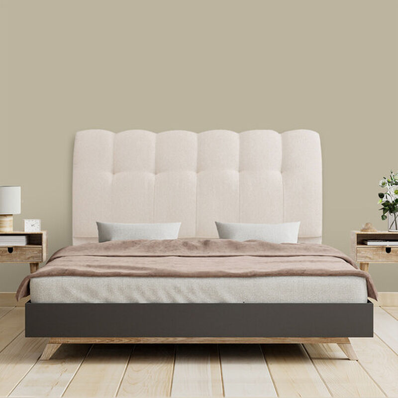 Cabecera Matrimonial Dicasa Nube Beige Claro image number null