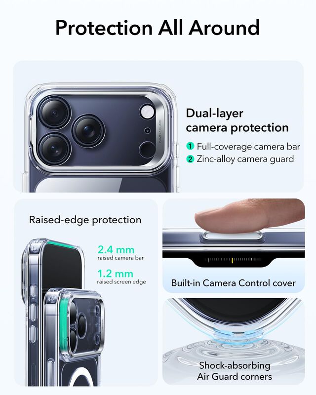 Funda Esr Para Iphone 17 Pro Max Transparente C... image number null