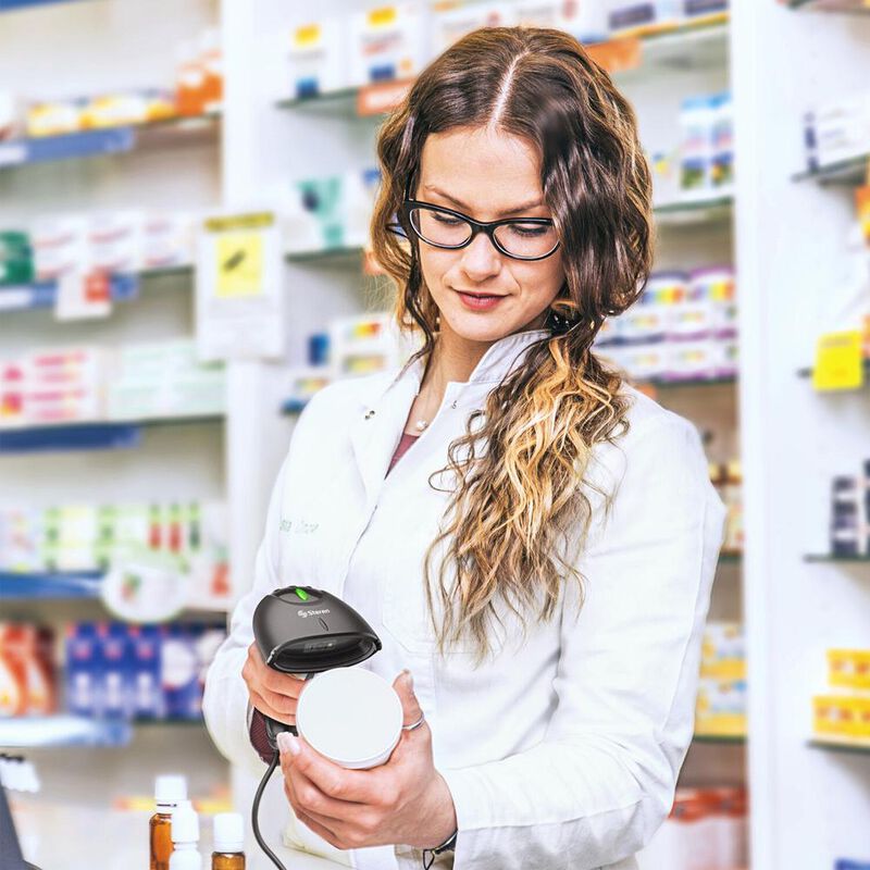 Lector de c&oacute;digo de barras y QR (2D) USB com-59... image number null