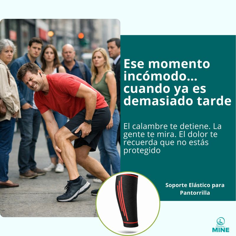 Soporte El&aacute;stico para Pantorrilla &ndash; Manga de Co... image number null