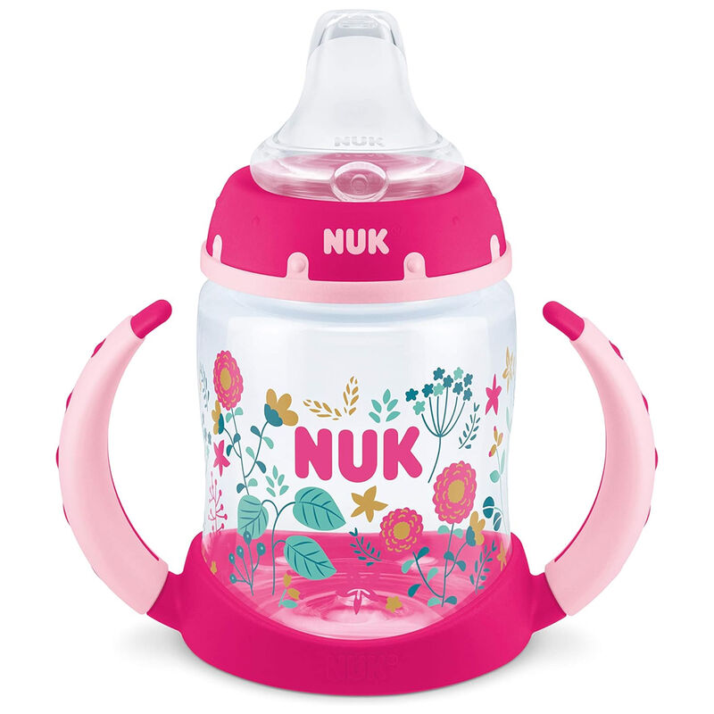Taza Entrenadora Con Asas Nuk 5oz 1pz Rosa Flor... image number null