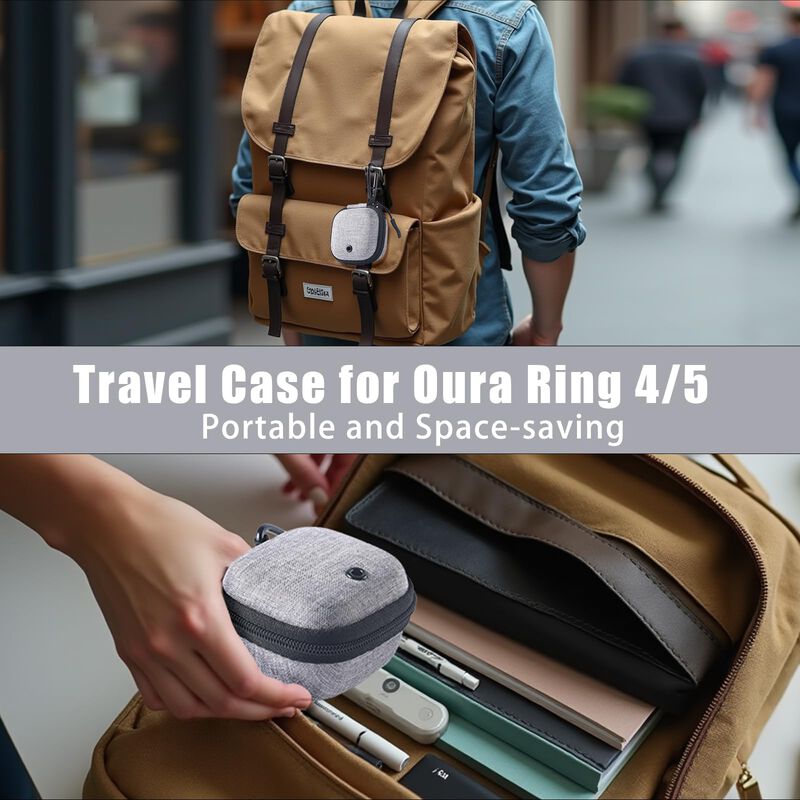 Funda Babeezy para Oura Ring Gen 4/5 Gris Viaje image number null
