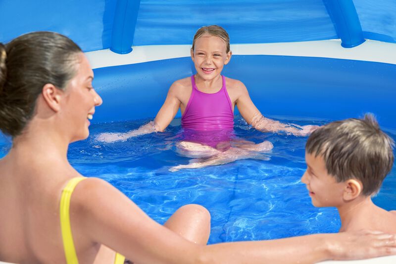 Alberca Inflable Redonda 2.41X2.41X1.4cm con So... image number null