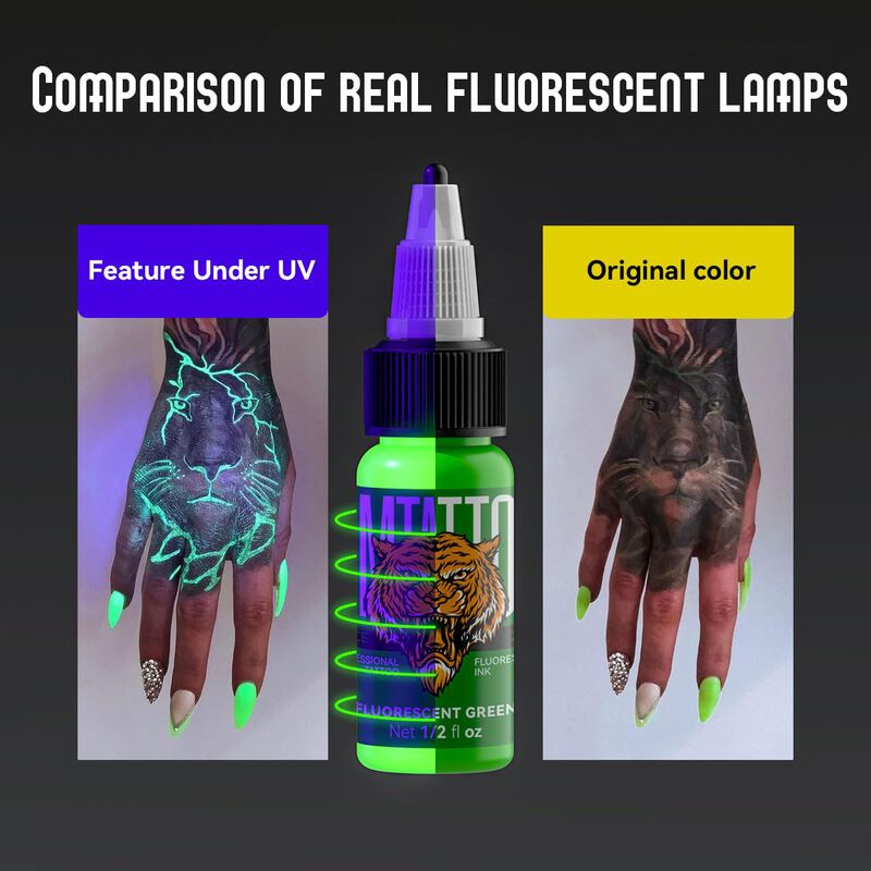 Set De Tintas Para Tatuaje Dmtattoo Fluorescent... image number null