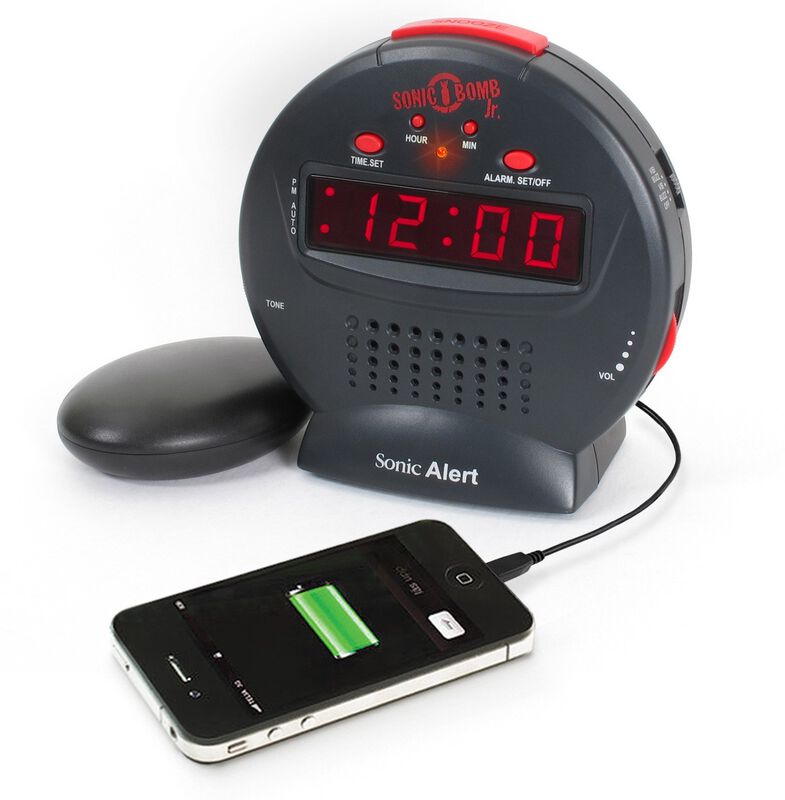 Reloj Despertador Digital Sonic Alert Small Con... image number null
