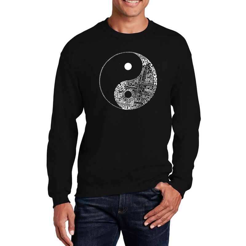 Sudadera De Cuello Redondo Word Art Para Hombre... image number null