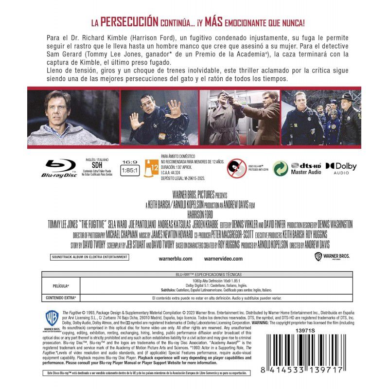 El Fugitivo [blu-ray] (1993) The Fugitive image number null