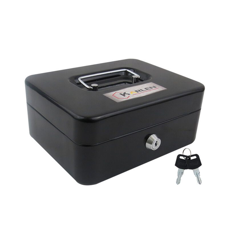 Caja Seguridad Efectivo Dpc003 Met&aacute;lica Negra L... image number null
