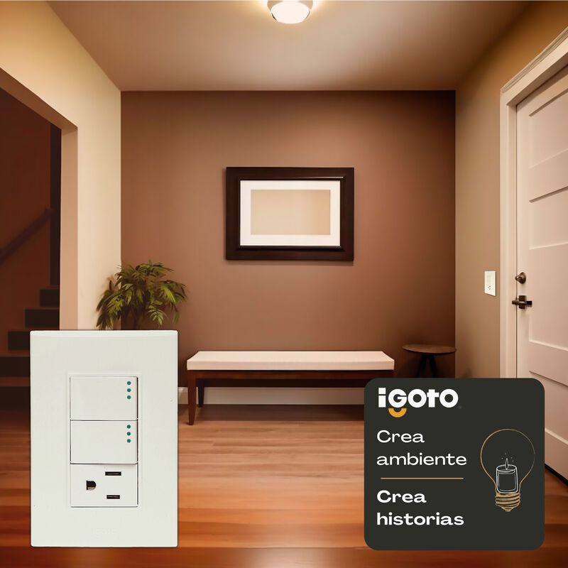 10 Pack Placa de 3 M&oacute;dulos 2 Apagadores y 1 con... image number null