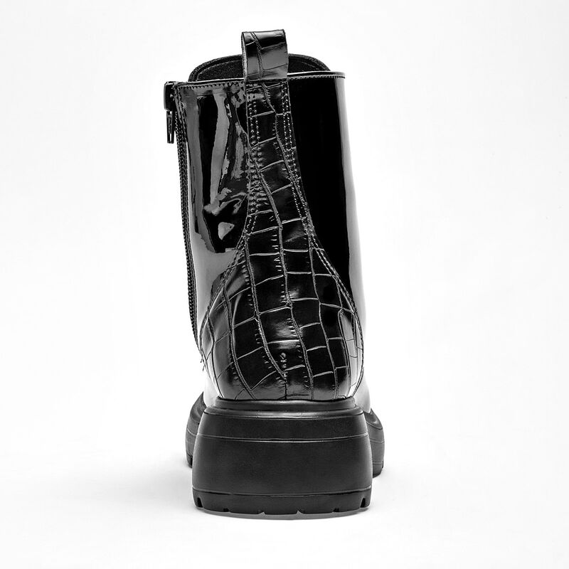 Green Love Bot&iacute;n para mujer negro charol image number null