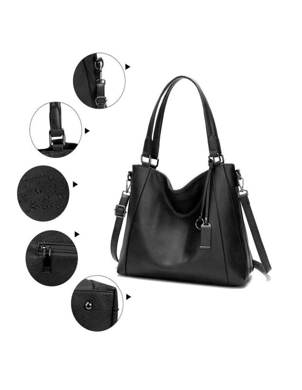 Bolsa Tote Pink Brule De Cuero Para Mujer image number null