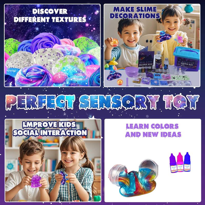 Slime Kit Funewest Mini Galaxy Con Pegatinas Qu... image number null