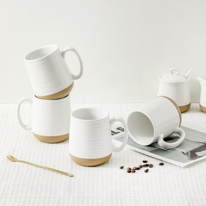 Juego De 4 Tazas De Caf&eacute; Hasense 430 ml Cer&aacute;mic... image number null