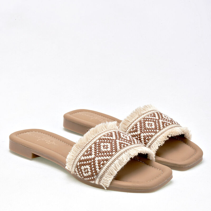 Mora Tierra Sandalia para mujer latte camel image number null