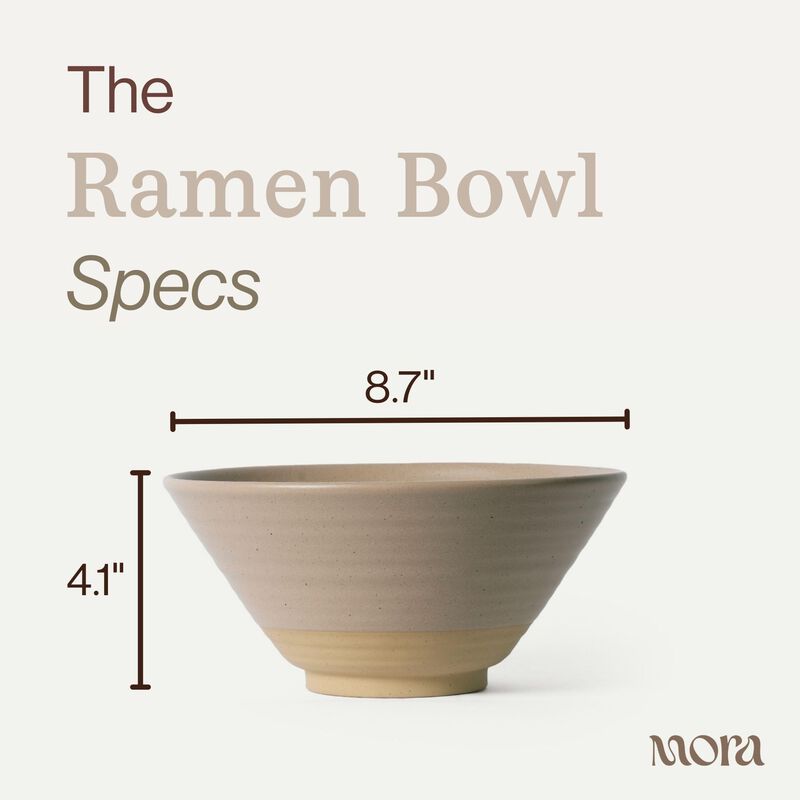 Juego De 2 Tazones Para Ramen Mora De 45 oz (1 ... image number null
