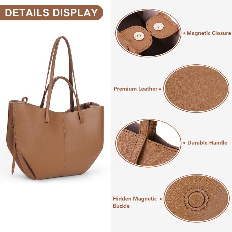 Bolso Tote De Cuero Sint&eacute;tico Juoxeepy 53 &times; 32 ... image number null
