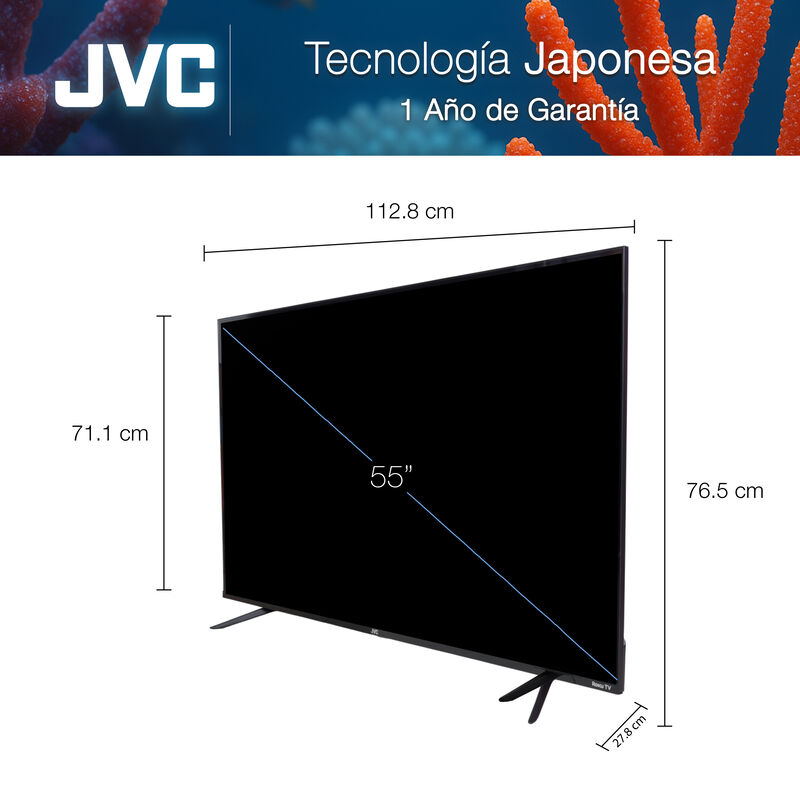 Jvc Smart Tv 55 Pulgadas 4k Uhd Led Frameless R... image number null