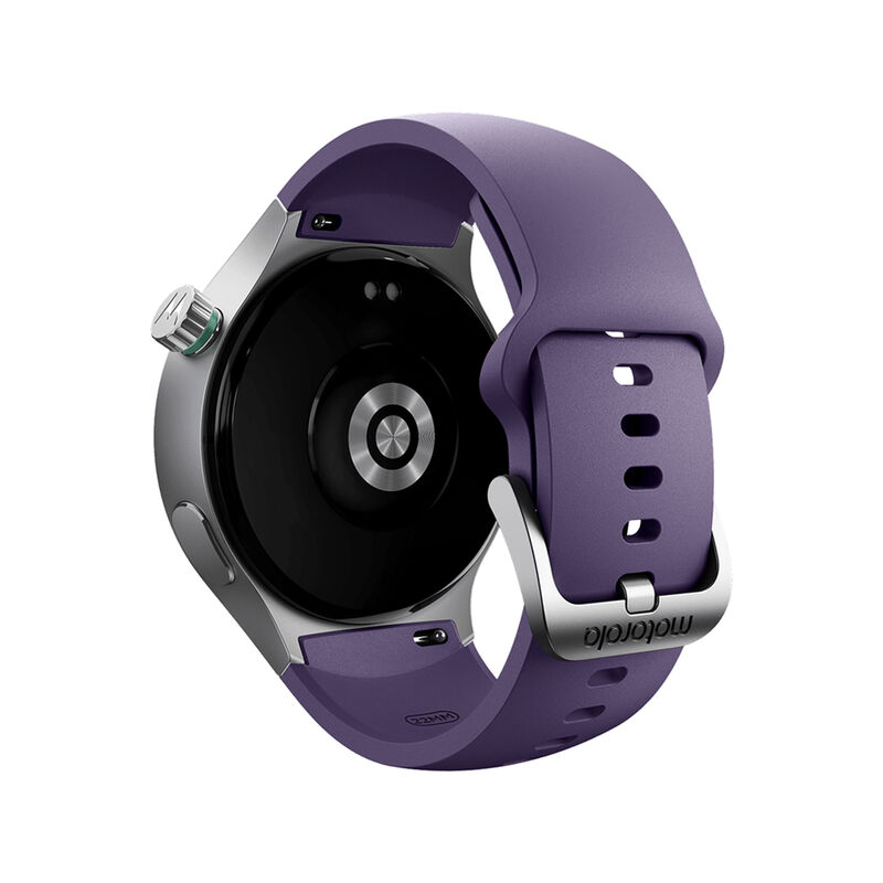 Motorola Moto Watch Matte Silver Parachute Purp... image number null