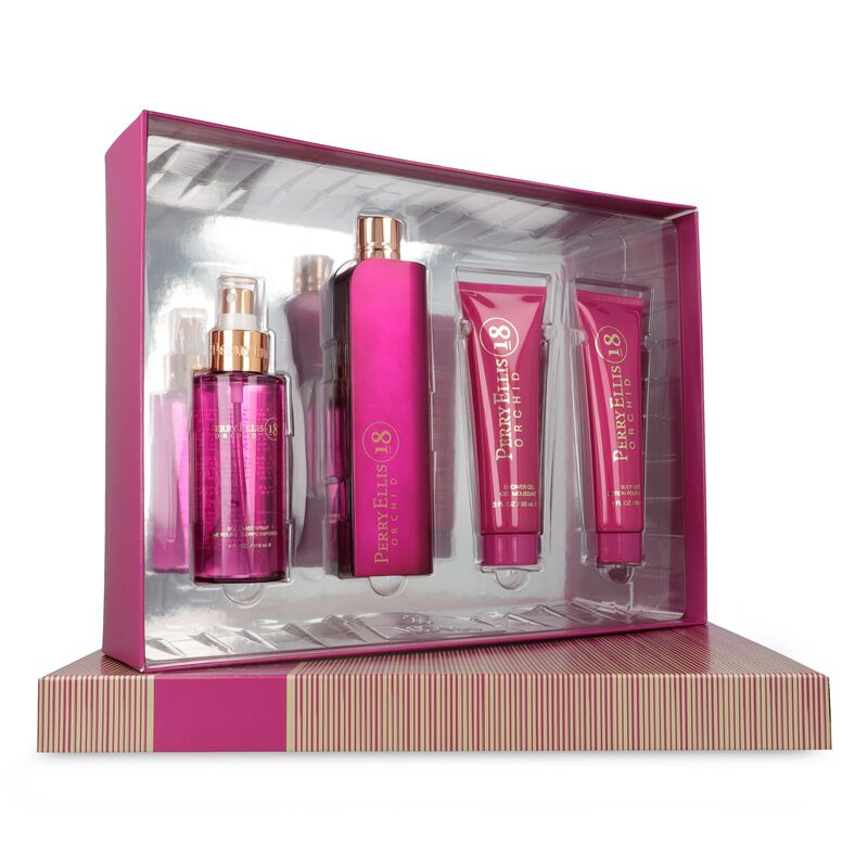 Set Perry Ellis 18 Orchid 4Pzs 100Ml Edp Spray/... image number null
