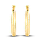 Arracadas Oro Amarillo 10k Diamantado 21 Mm Gala | Bizzarro