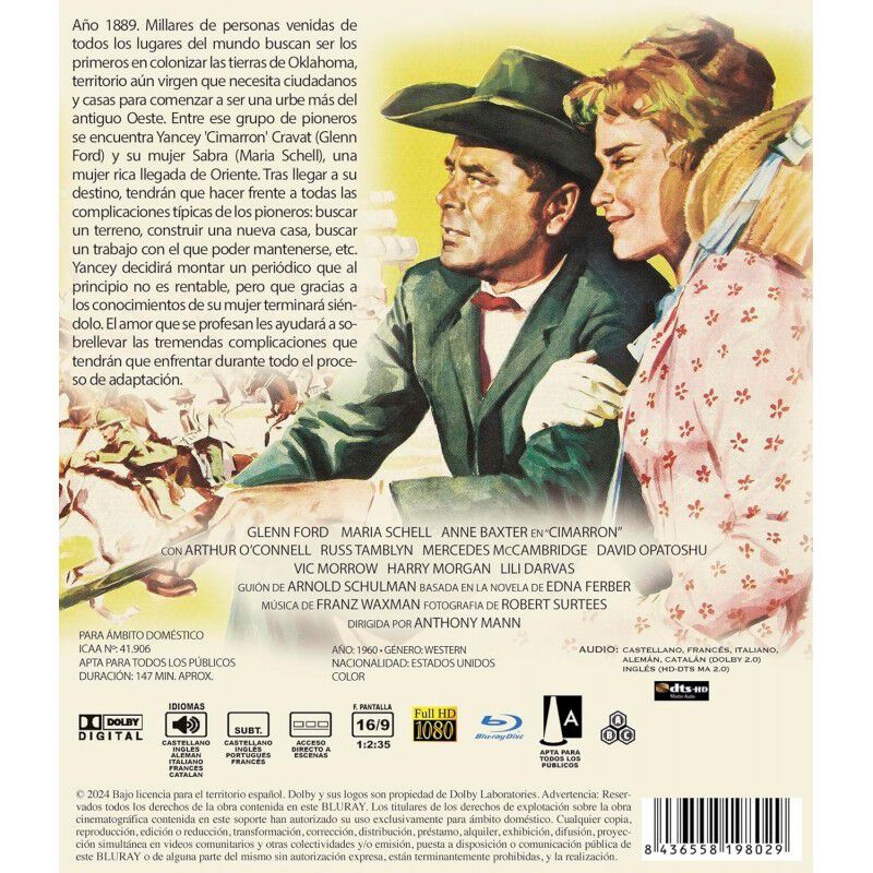 Cimarr&oacute;n [blu-ray] (1960) Cimarron image number null